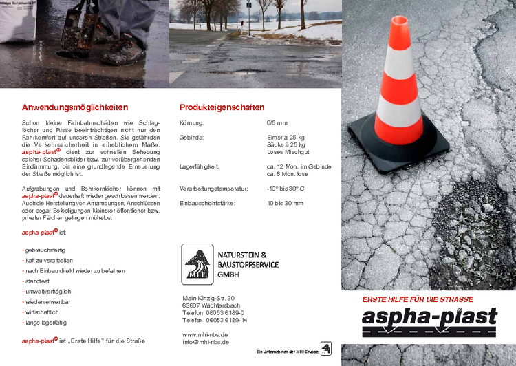 Produktflyer aspha-plast