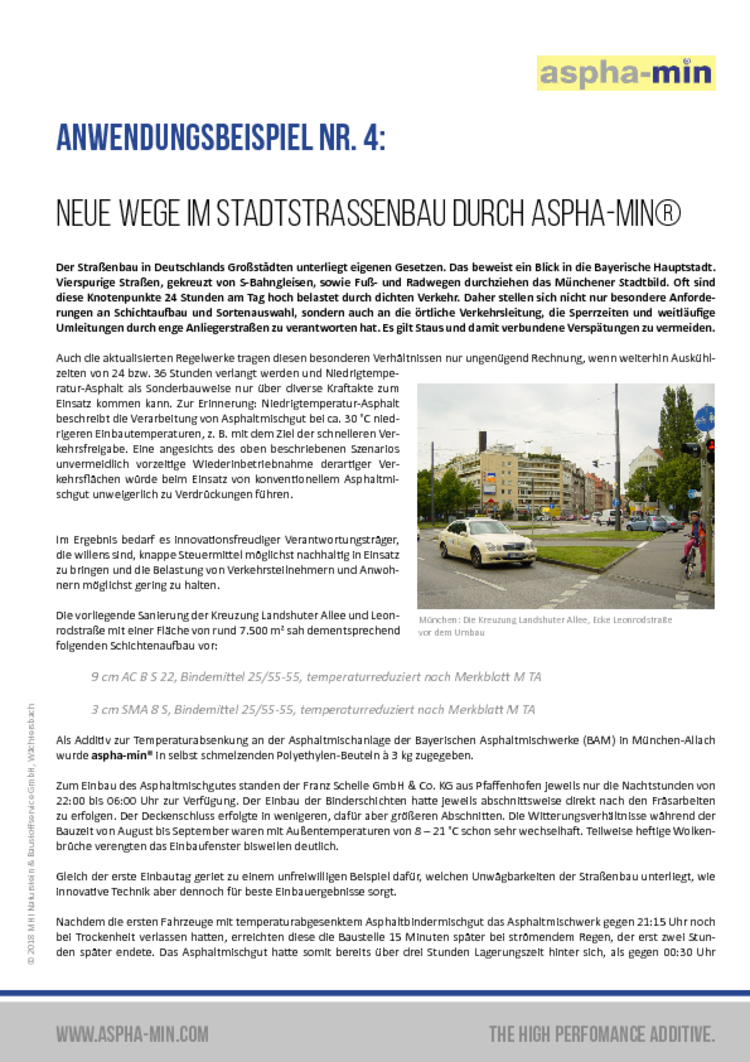 aspha-min - Neue Wege im Stadtstraßenbau