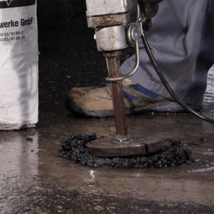 Kaltasphalt aspha-plast verdichten